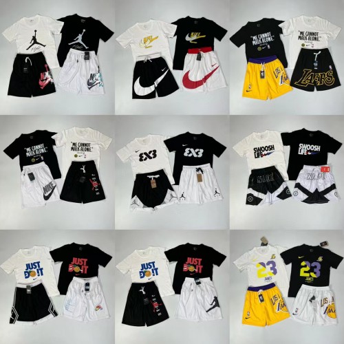 NBA Short Sleeves and Shorts 100% Cotton