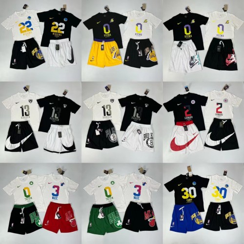 NBA Short Sleeves and Shorts 100% Cotton