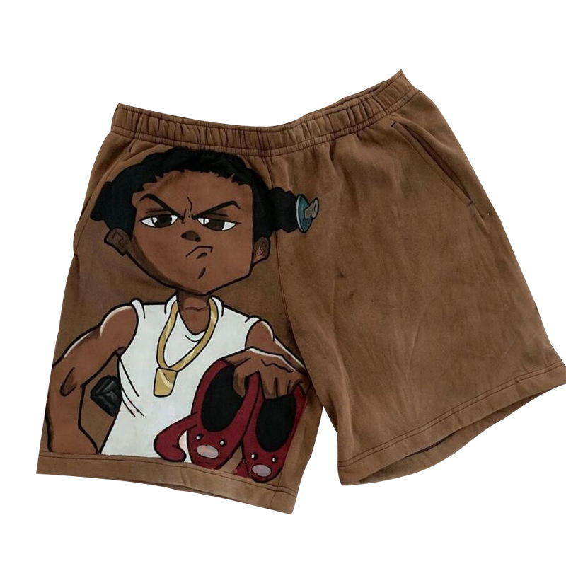 Sports shorts men's street cartoon 