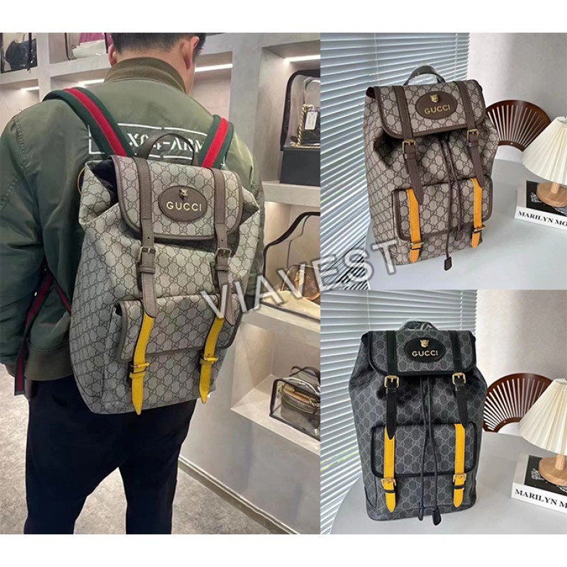 Fashion color matching backpack Free shipping