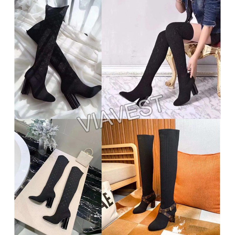 Original quality fashion knee-high boots Free shipping 