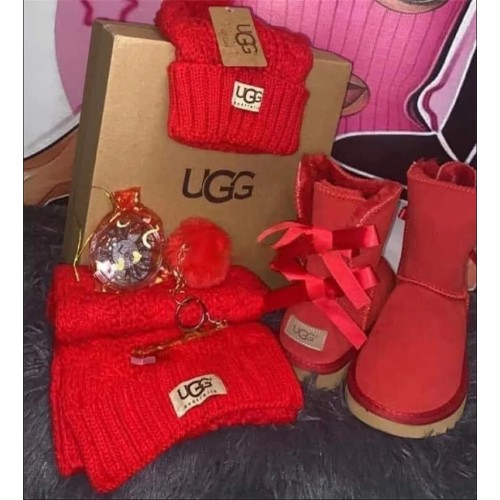 1 Set UGG snow Boots & Hat & Scarf Free Shipping 