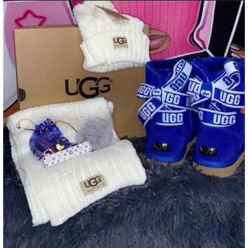 1 Set UGG snow Boots & Hat & Scarf Free Shipping  