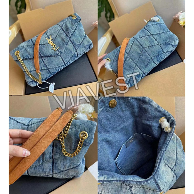 Original quality washed denim bag Free shipping