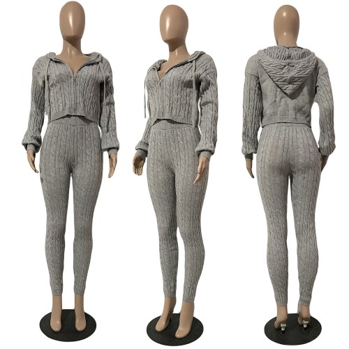 Amazon Hot Selling A Set KNIT SWEATER For Woman Free Shiping