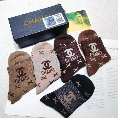 wholesale Cotton Medium Socks with box (5 pair one box) Free Shipping  