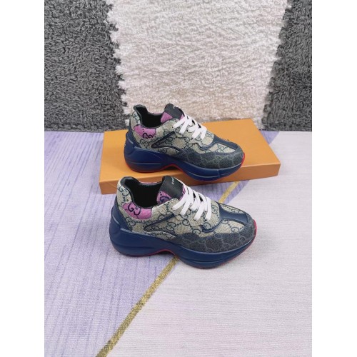 Hight quality kid shoes with box free shipping 