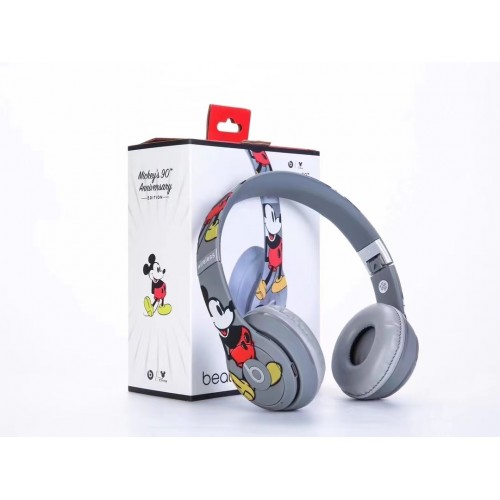 Normal Quality Bea ts Solo3 Wireless Bluetooth Headphones Mickey & Brown Bear Style Free Shipping